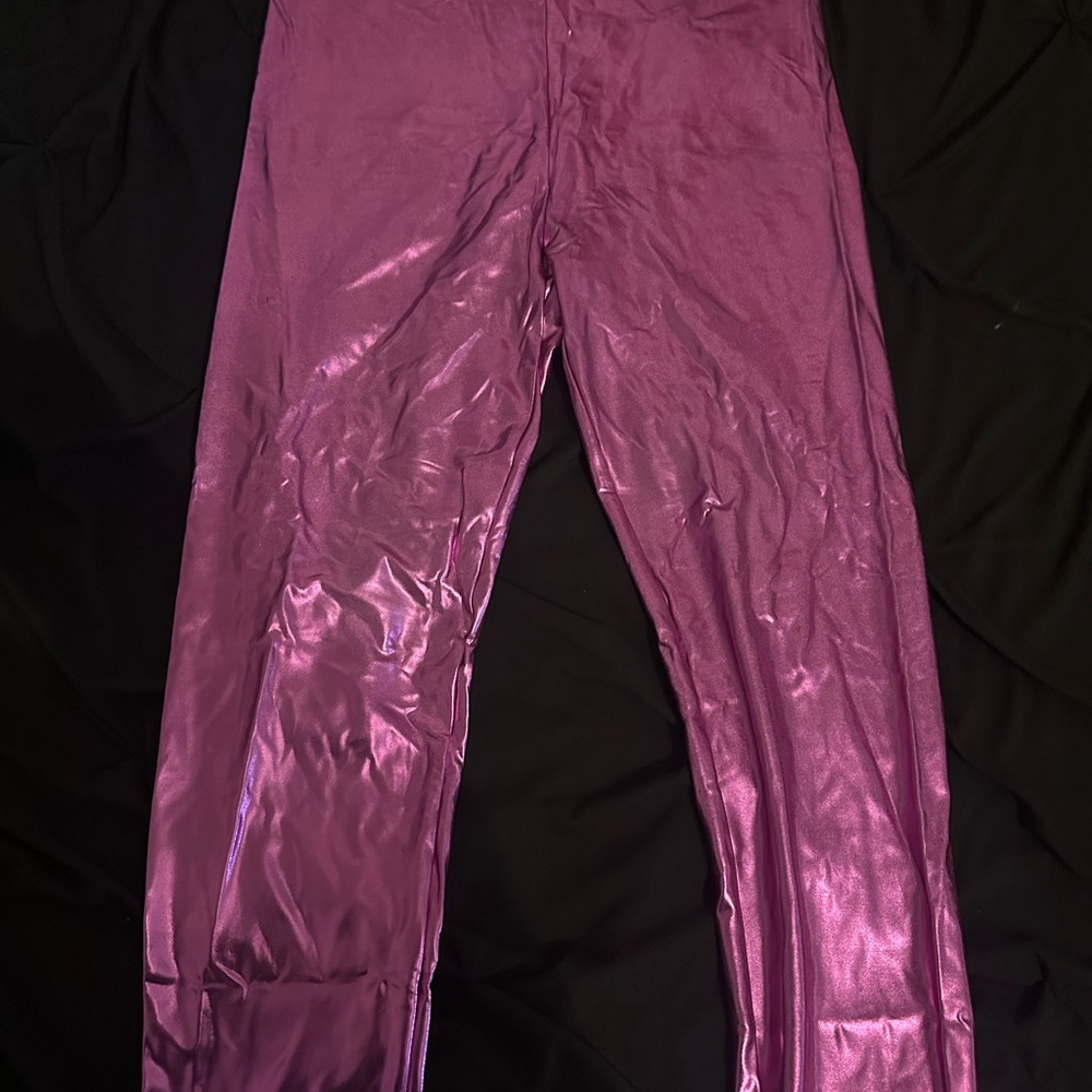 Metallic Purple Leggings